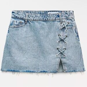 ZARA Denim Mini Skirt NWT